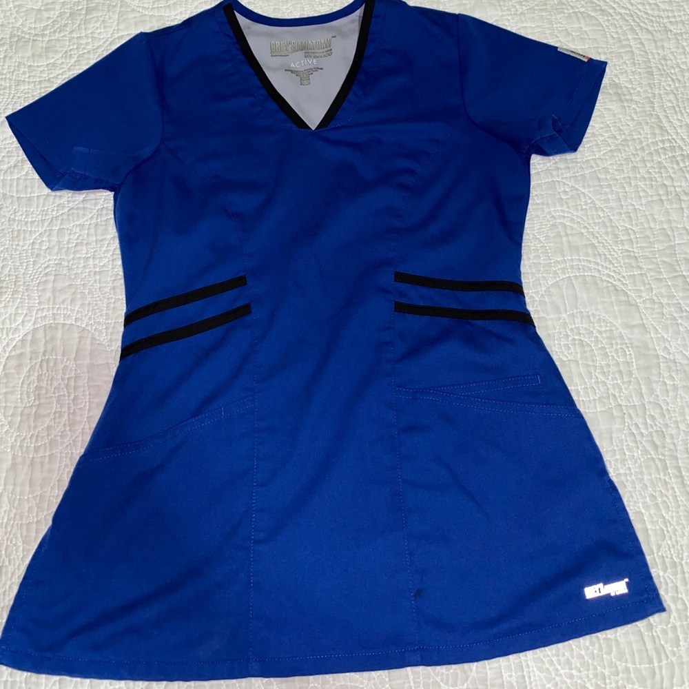Grey’s Anatomy Scrub Set Blue/Black XXS